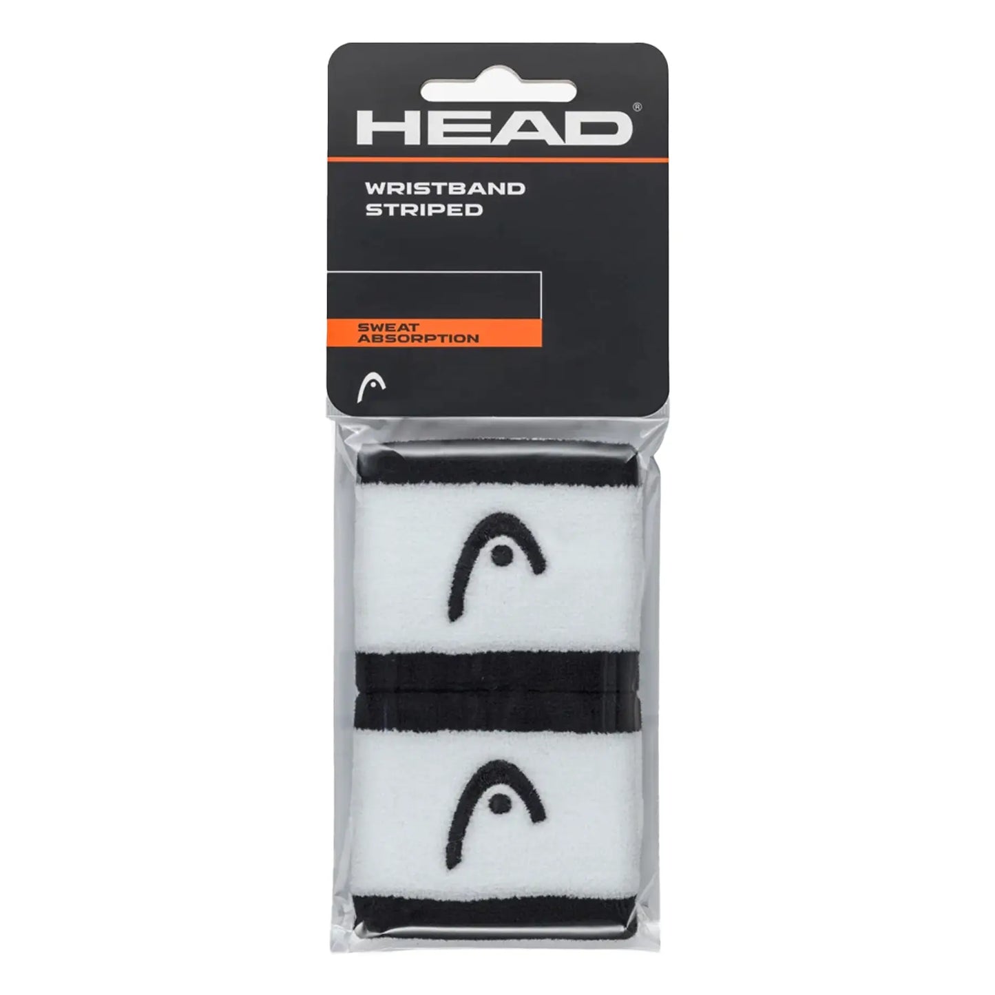 Muñequeras head Striped 2.5" Black White