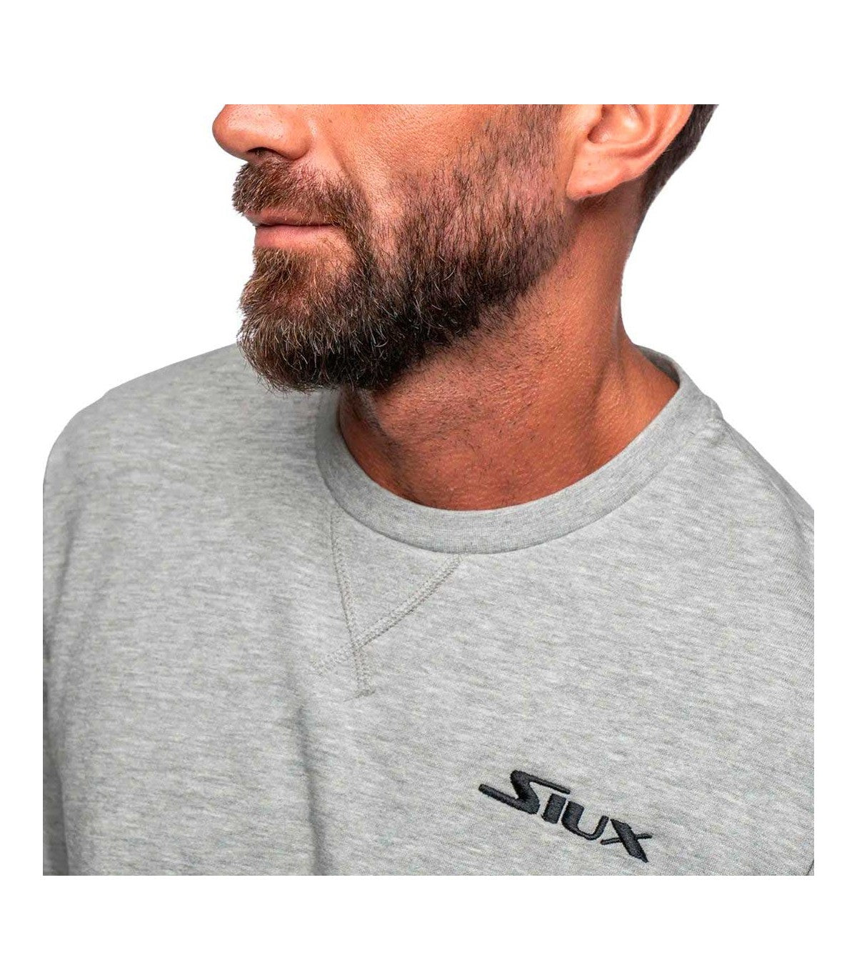 SUDADERA SIUX BASIC GRIS