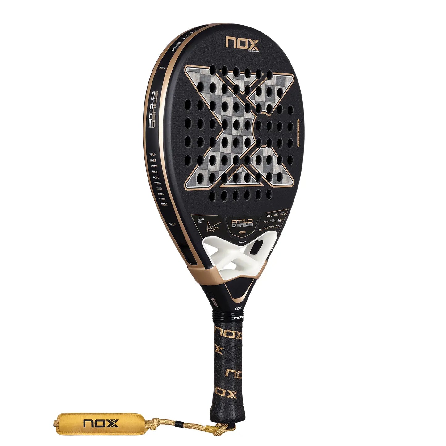 PALA NOX AT10 GENIUS 18K ALUMBY AGUSTIN TAPIA PAT10GENIUS1826
