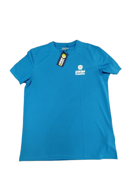 CAMISA PADEL NUESTRO CELESTE