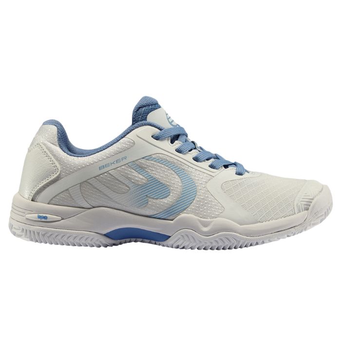 ZAPATOS BULLPADEL BEKER 24V BLANCO/ AZUL MUJER